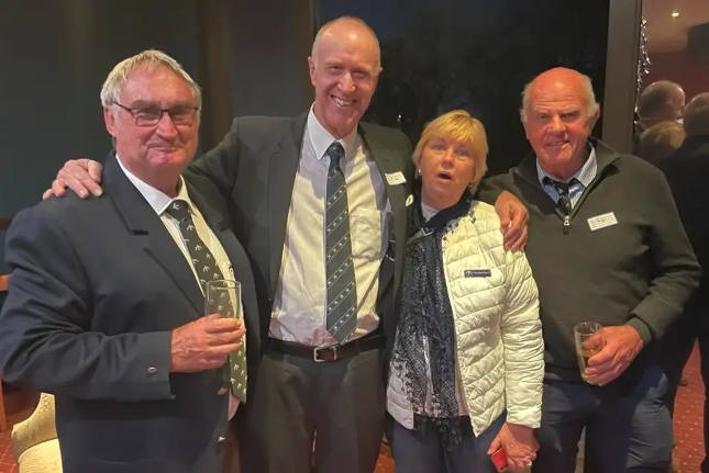 Mike Howe-Ely, Alan Hendrie, Martha Querl and Reg Querl